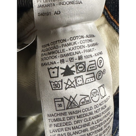 VTG Levi’s women’s 701 Straight Regular Blue Jeans 25" Waist Medium Dark - Picture 10 of 10